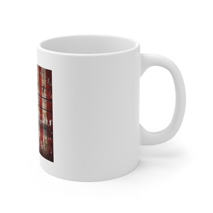 Patchwork American Flag Wood Coffee Mug – Distressed Panel USA Flag Mug – Rustic Mixed Wood Patriotic Cup – Vintage Americana Gift American Flag Rustic Wood 11oz Mug — Patriotic USA Coffee Cup for...