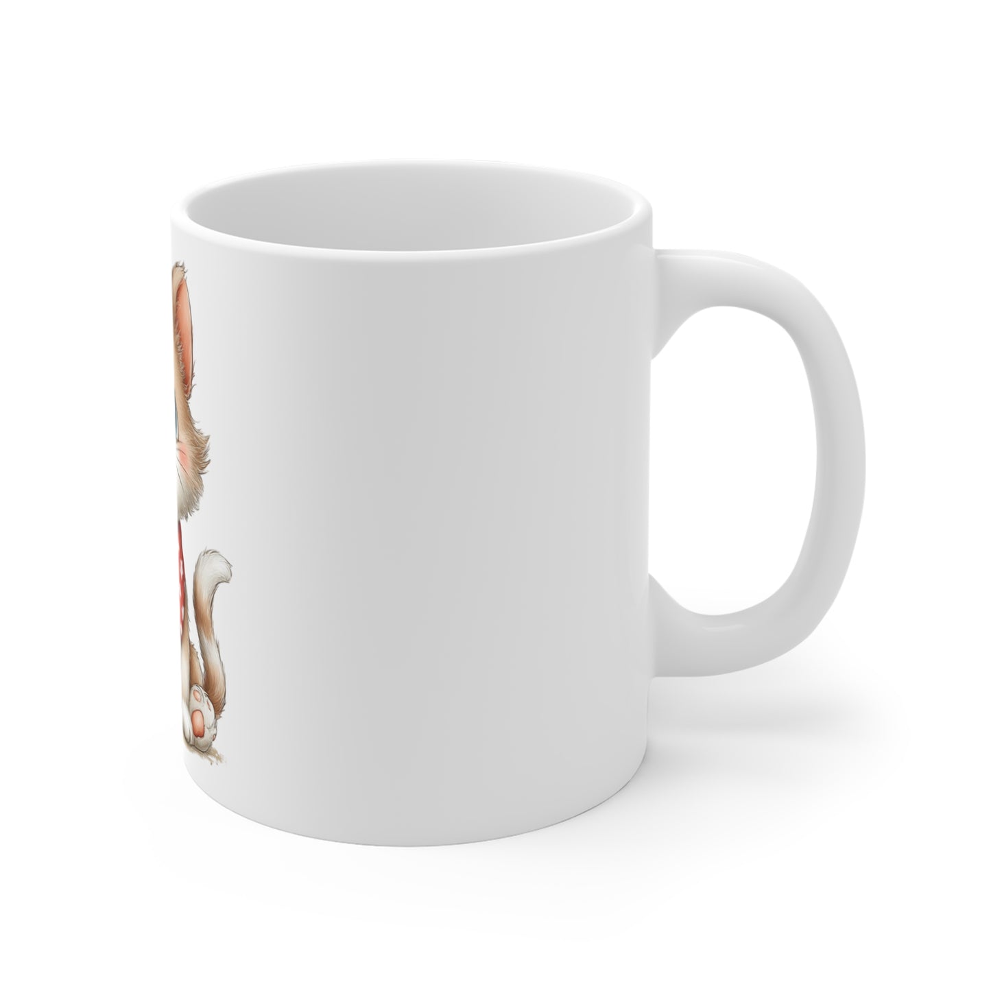Patriotic Kitten with American Flag Mug – Cute USA Cat Coffee Mug – Americana Bandana Cat Mug – 4th of July Cat Lover Gift Patriotic Cute Kitten Coffee Mug — 11oz Cat with American Flag