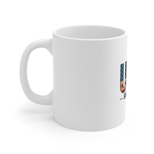 USA Since 1776 11oz Coffee Mug – American Flag Patriotic Independence Day Gift