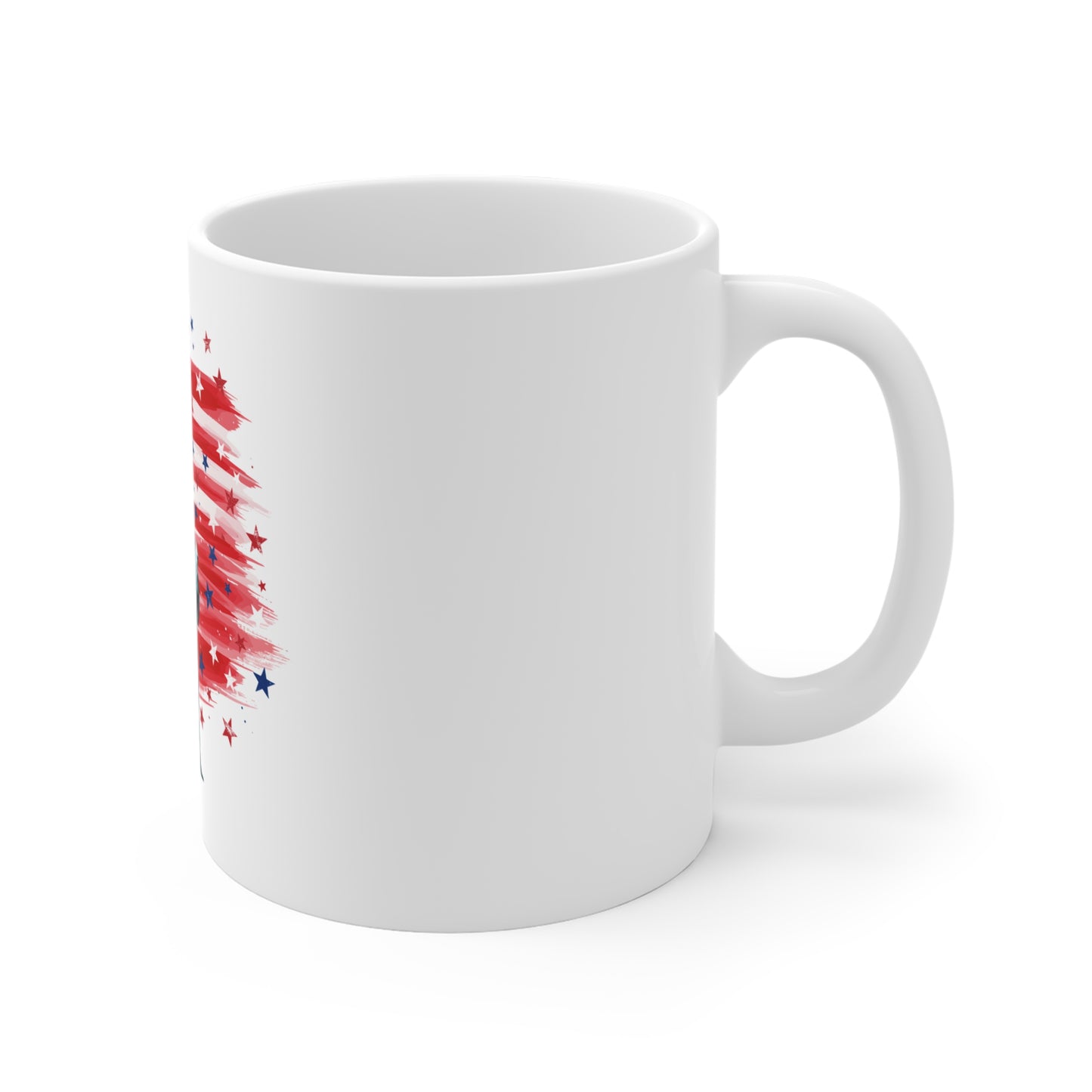 Statue of Liberty American Flag Mug — Patriotic 11oz Coffee Cup for 4th of July & Veterans