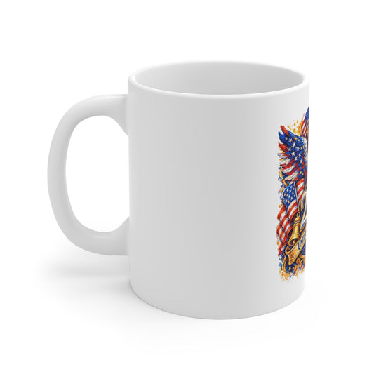250th USA Anniversary Eagle Mug — United States Bicentennial Commemorative Coffee Cup