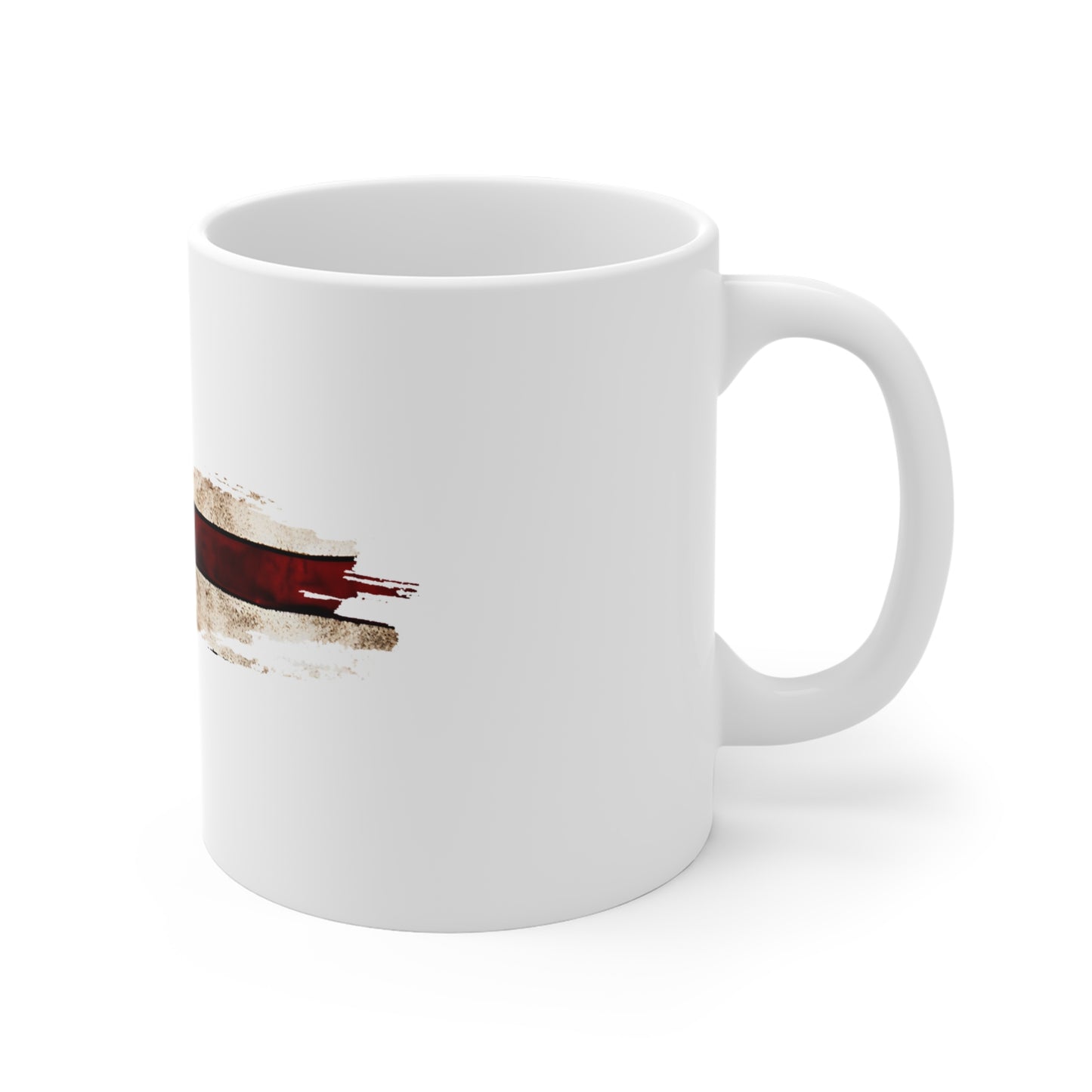 Black & White Distressed American Flag Mug – Gritty Patriotic Coffee Cup – Minimalist USA Flag Design Mug 11oz