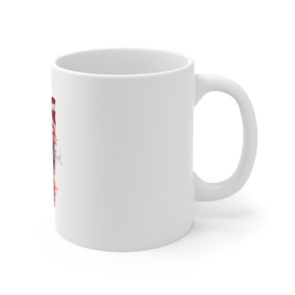 Statue of Liberty 11oz Coffee Mug – Patriotic American Flag Design