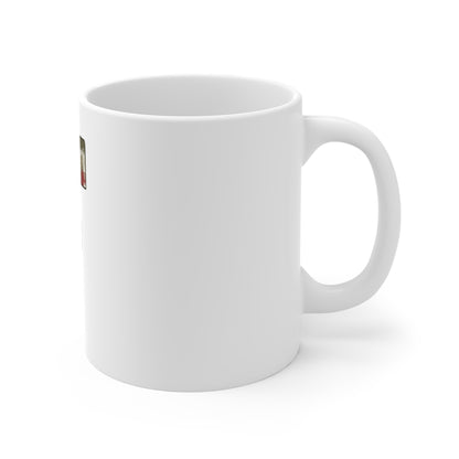 Patriotic Letter F Coffee Mug – American Flag Initial Mug – Rustic USA Monogram Mug – Vintage Americana Alphabet Gift Mug 11oz