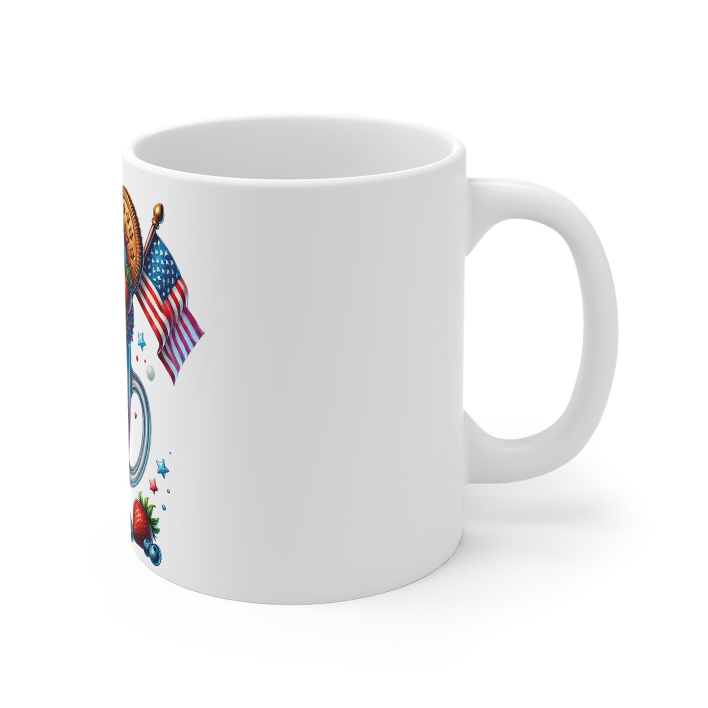 Patriotic Milkshake Coffee Mug – 4th of July Fireworks Mug – Red White Blue Dessert Cup – Americana Ice Cream Mug – Festive Gift Mug Patriotic Milkshake 11oz Mug — Red White Blue Dessert & Fireworks...