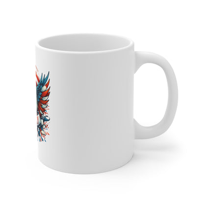 4th July Bald Eagle Mug — American Flag Independence Day Coffee Cup