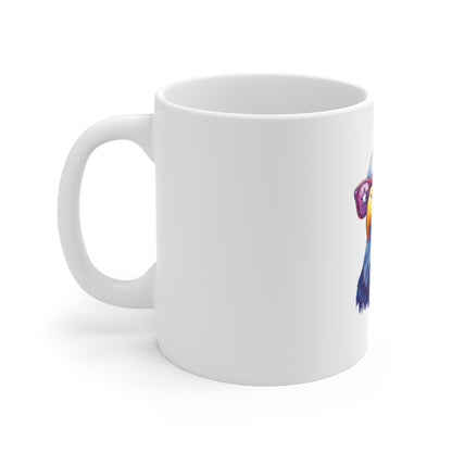 Patriotic Eagle Mug — Bald Eagle with Star-Spangled Sunglasses 11oz