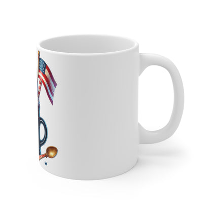 Patriotic Star Milkshake Coffee Mug – 4th of July Sparkler Mug – Red White Blue Dessert Cup – Americana Ice Cream Mug – Festive Gift Mug Patriotic Ice Cream Mug — 11oz American Flag, Firework...