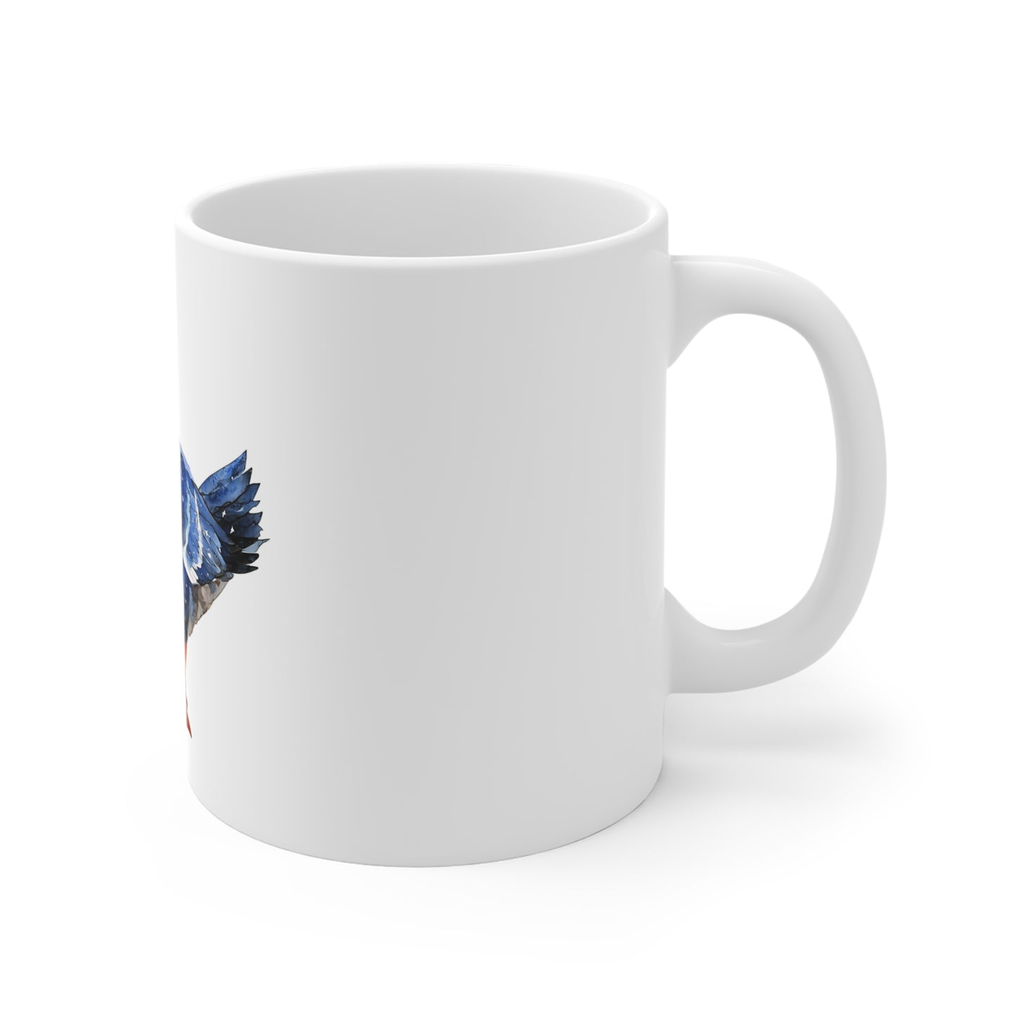 Patriotic Watercolor Goose Coffee Mug — 11oz Ceramic