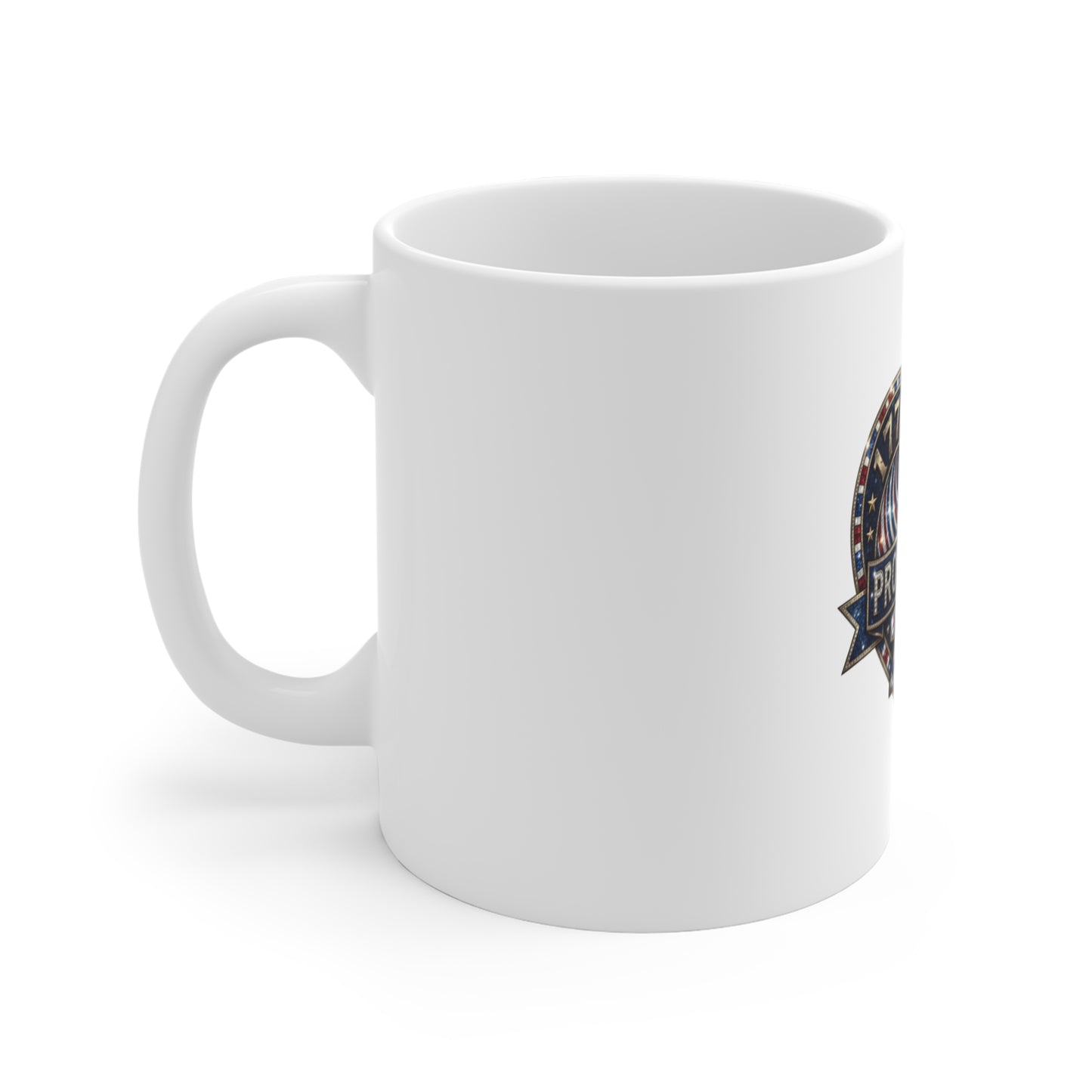 Proud & Free 250th Anniversary Mug — Patriotic 1776–2026 Eagle Heart Coffee Cup