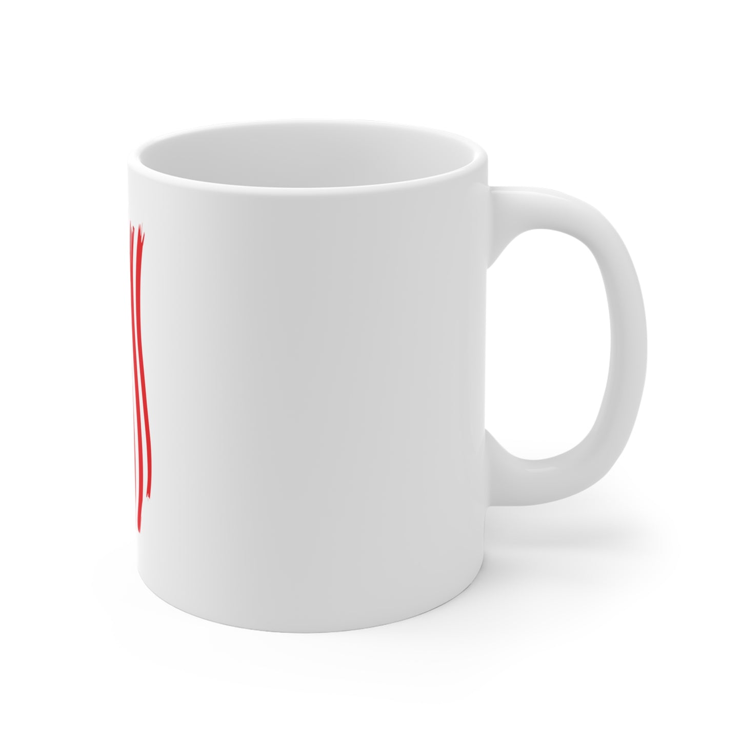 Wavy Vertical American Flag Coffee Mug – Distressed USA Flag Mug – Flowing Patriotic Stripe Cup – Red White Blue Gift Mug 11oz