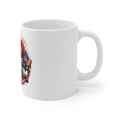 250 Years of Freedom Mug – Patriotic USA 1776–2026 Coffee Cup – American Flag Fireworks Anniversary Mug 11oz