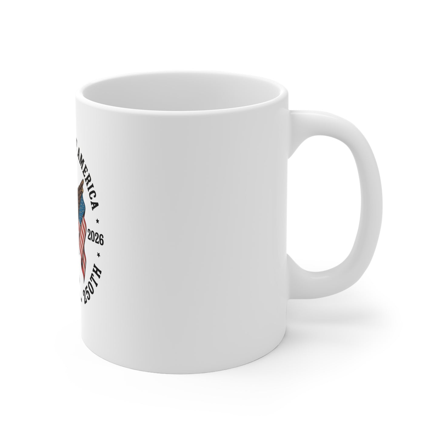 250th Anniversary USA Eagle Flag Mug – United States 1776–2026 Commemorative Coffee Cup