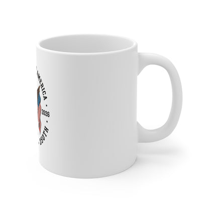250th Anniversary USA Eagle Flag Mug – United States 1776–2026 Commemorative Coffee Cup