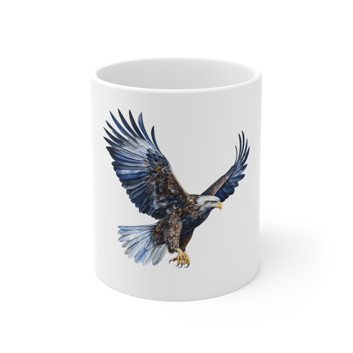Eagle Flight Ceramic Mug — 11oz Patriotic Wildlife Coffee Cup