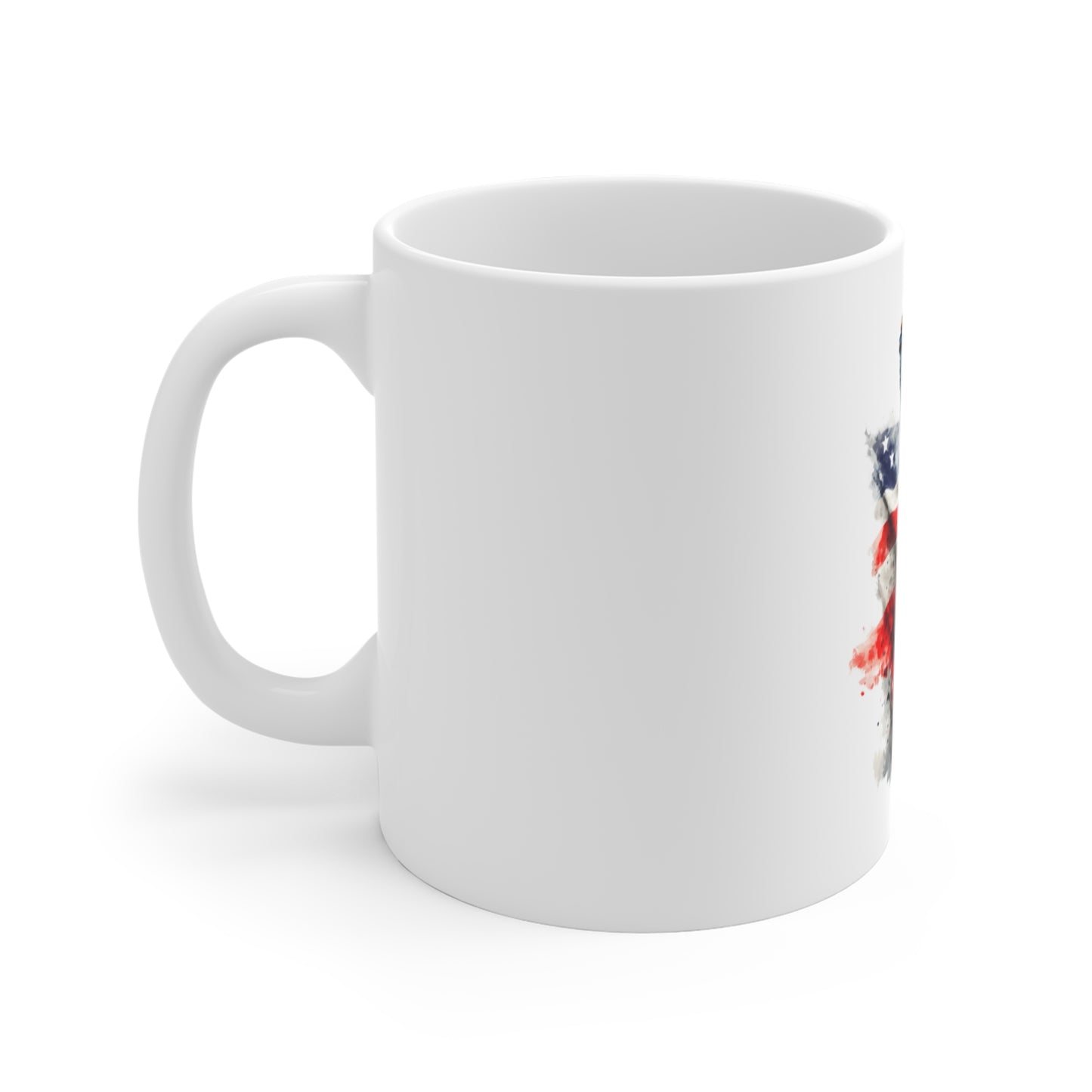 Statue of Liberty American Flag 11oz Mug — Patriotic USA Coffee Cup