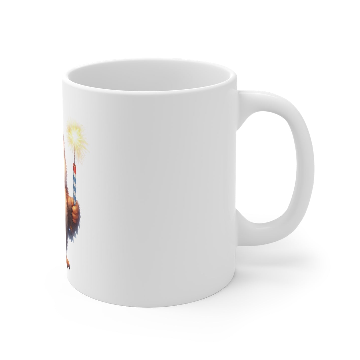 Cute Patriotic Chick Coffee Mug – Sparkler Animal Mug – Adorable Americana Mug – Kids & Giftable Cute Animal Cup 11oz
