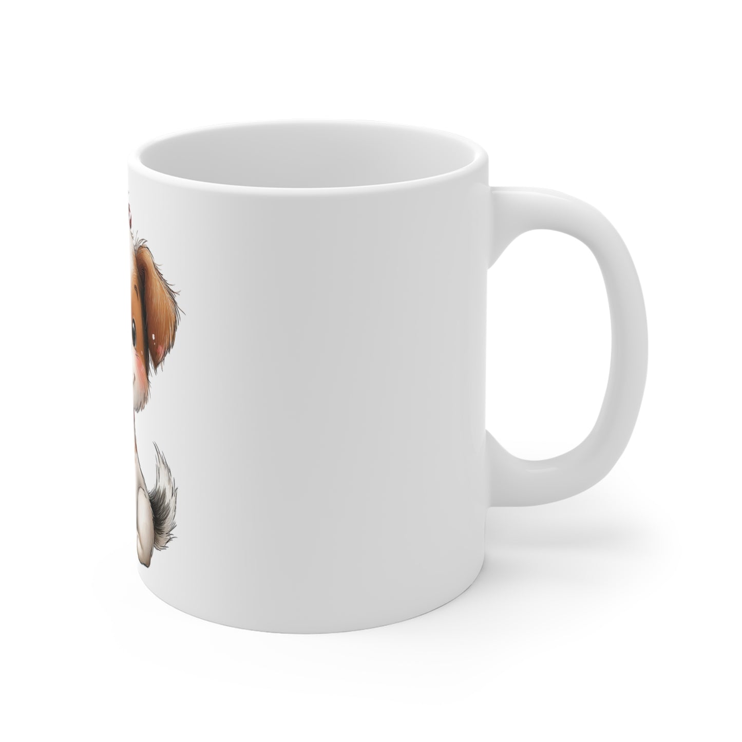 Patriotic Puppy Popsicle Mug – Cute 4th of July Dog Coffee Mug – Red White Blue Summer Puppy Cup – Americana Pet Lover Gift Mug 11oz