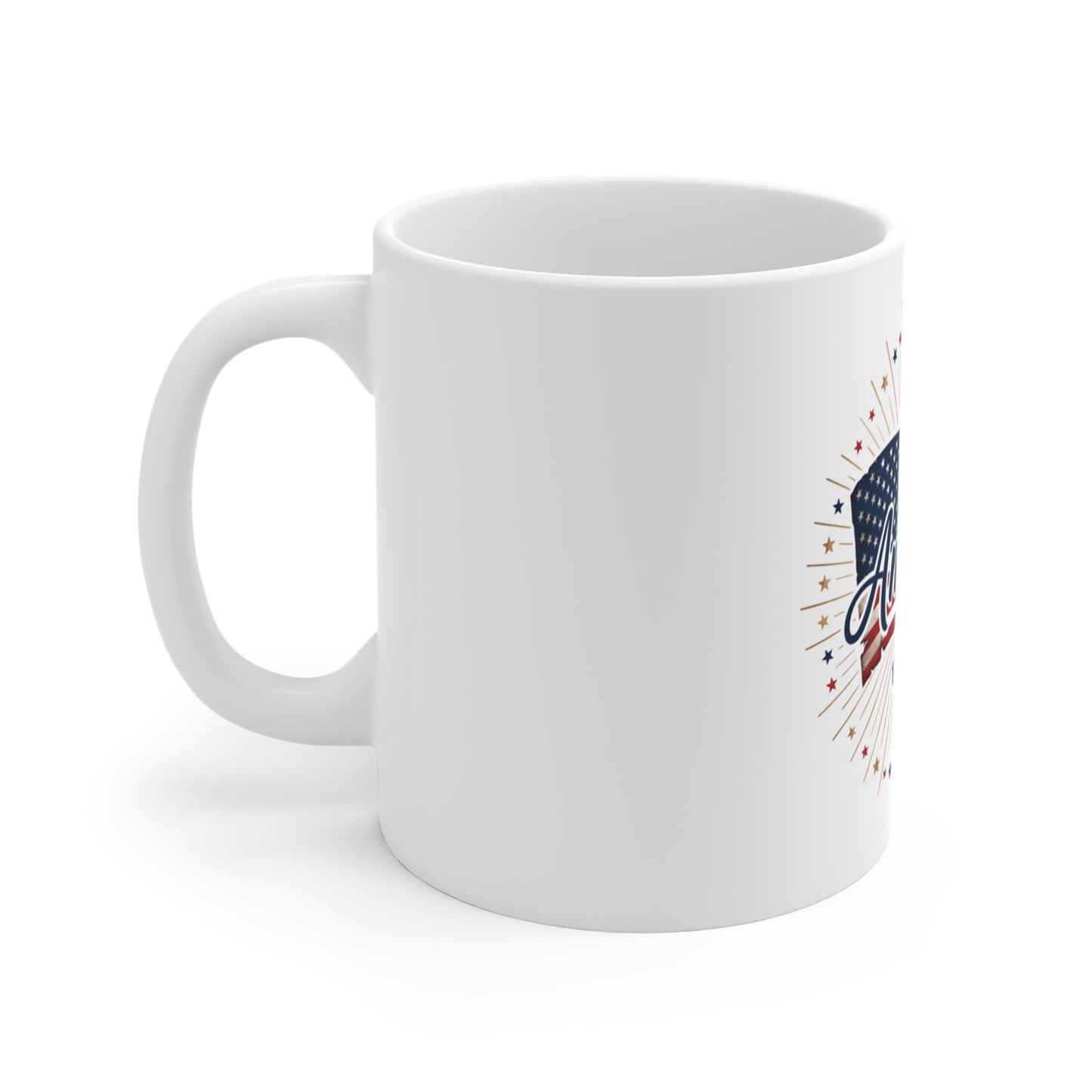 America 1776–2026 Mug – Patriotic Flag Coffee Cup – 250 Year Anniversary USA Design Mug 11oz