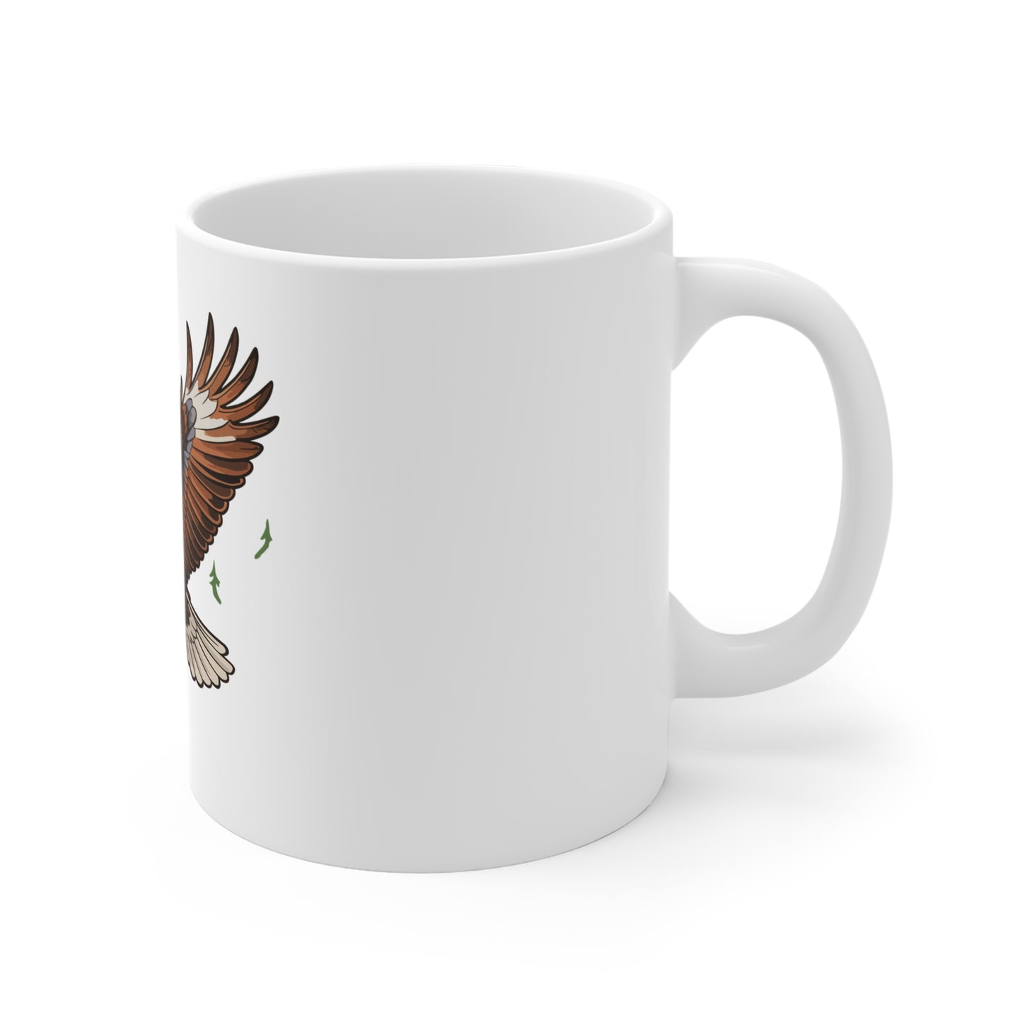 Patriotic Eagle 11oz Coffee Mug — American Flag Bald Eagle Gift for Veterans & Fourth of July