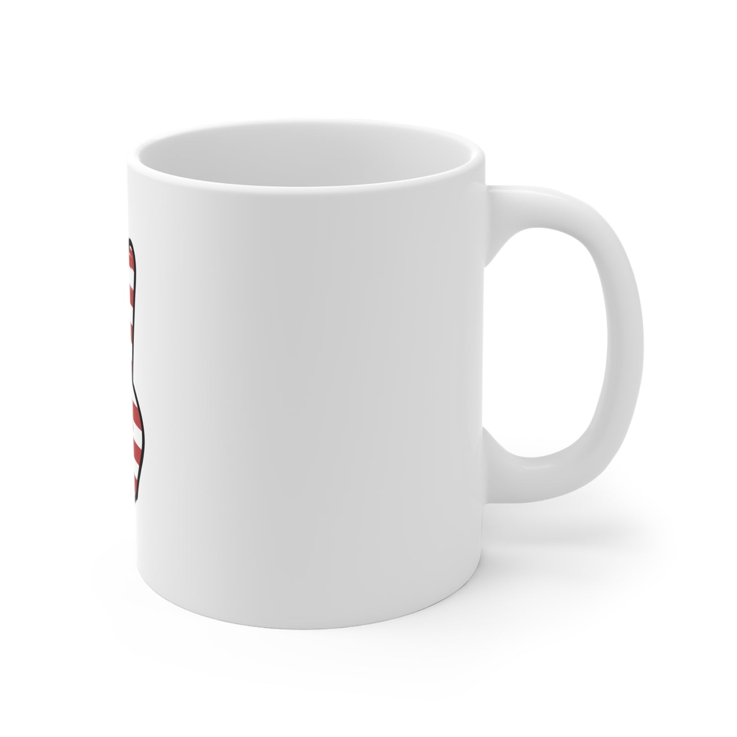 Patriotic Peace Sign Mug - American Flag Coffee Cup (11oz)