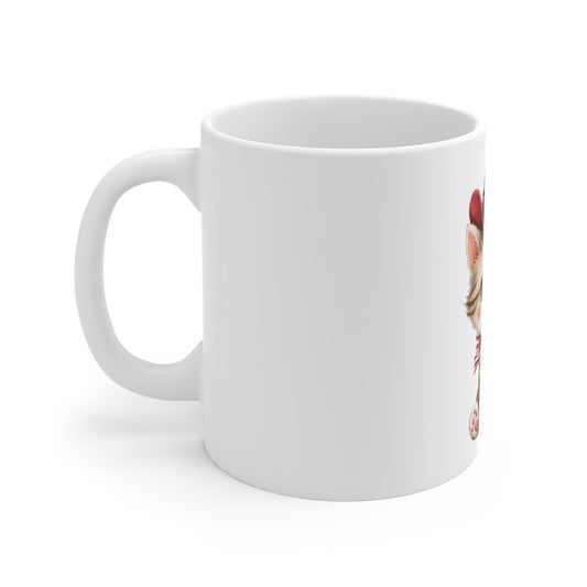 Patriotic Cowboy Cat Coffee Mug – Cute Americana Kitten Mug – Red White Blue Hat Cat Mug – 4th of July Cat Lover Gift Patriotic Kitty Mug — Cute Cat with American Flag Cowboy Hat (11oz)