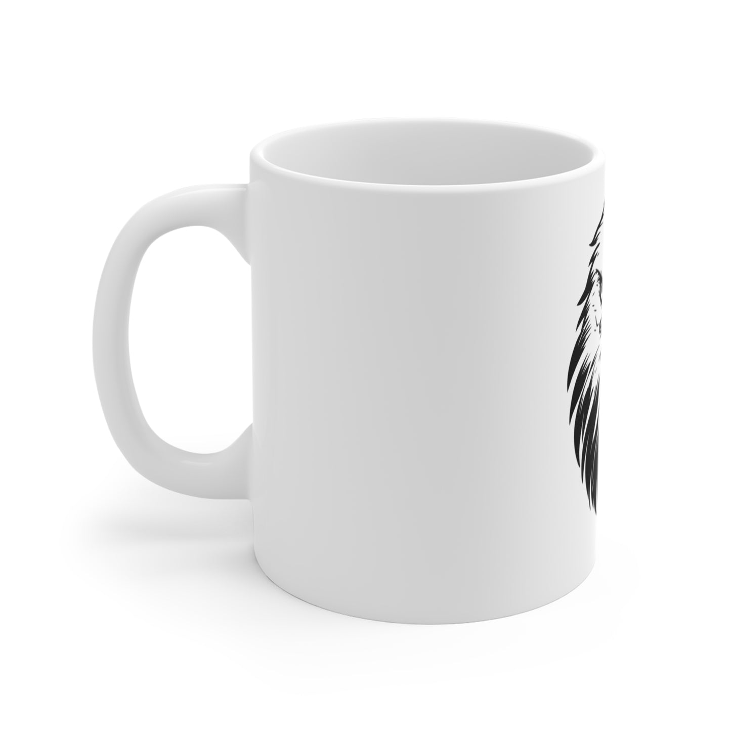 Minimalist Bald Eagle Coffee Mug – Bold American Eagle Face Mug – Clean Patriotic USA Design Cup – Modern Freedom Gift Mug Mug 11oz
