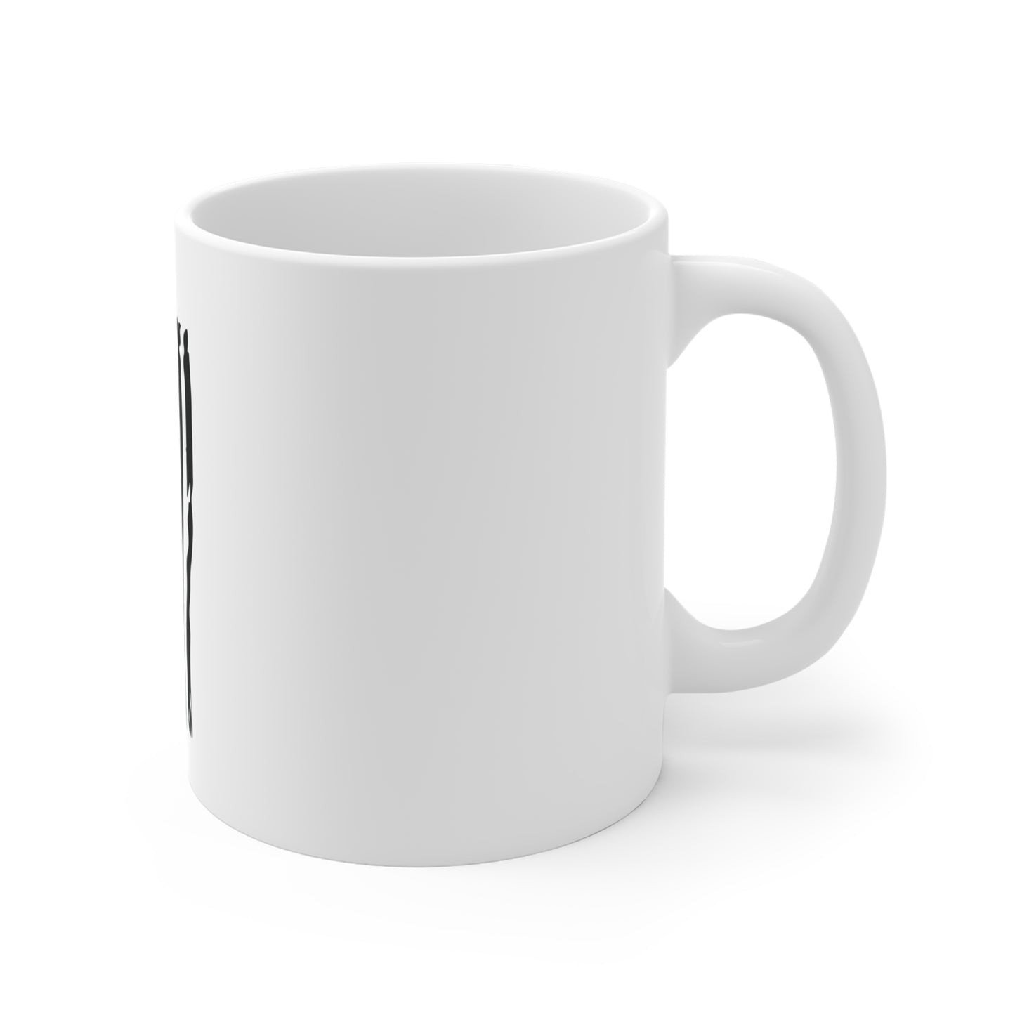 Blacked-Out Vertical Drip American Flag Coffee Mug – Stealth USA Flag Mug – Minimalist Patriotic Cup – Subdued Distressed Flag Design Mug 11oz