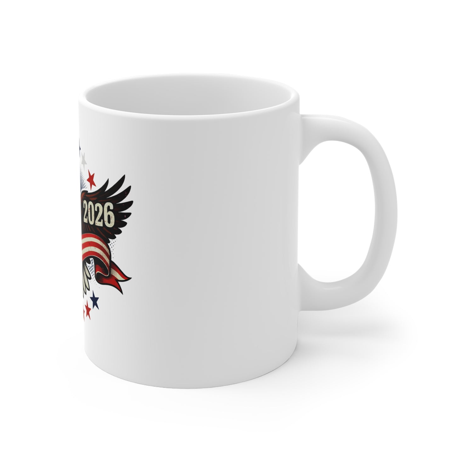 1776–2026 Patriotic Eagle Mug – American Flag Anniversary Coffee Cup