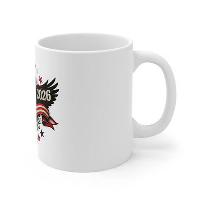 1776–2026 Patriotic Eagle Mug – American Flag Anniversary Coffee Cup