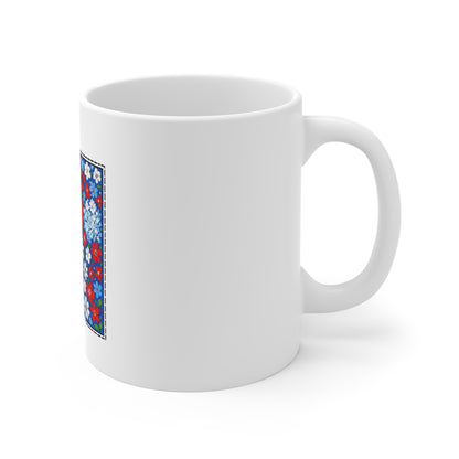 Arizona Floral State Mug — 11oz Cute Daisy Map Coffee Cup