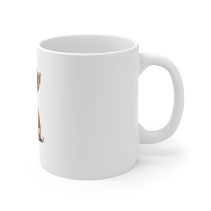 Patriotic Chihuahua Mug — Cute USA Flag Dog Coffee Cup (11 oz)