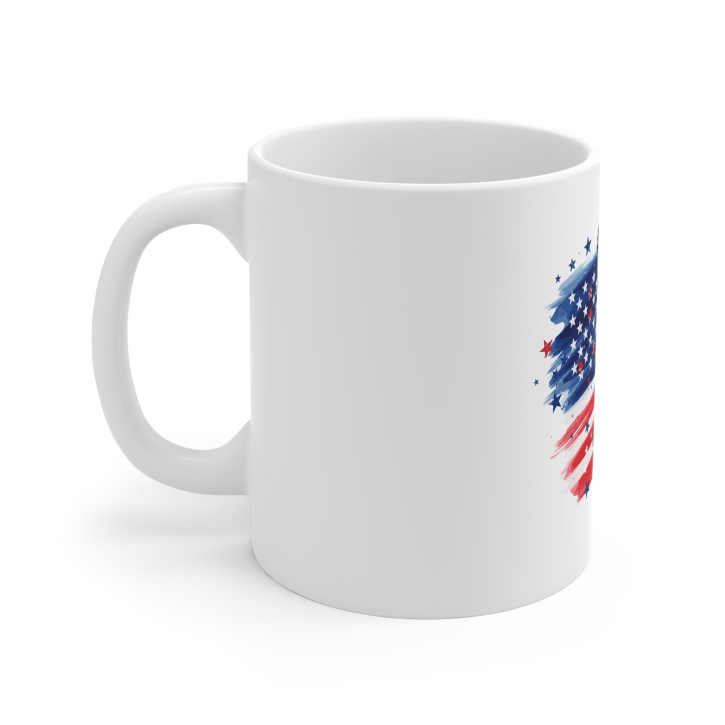Statue of Liberty American Flag Mug — Patriotic 11oz Coffee Cup for 4th of July & Veterans