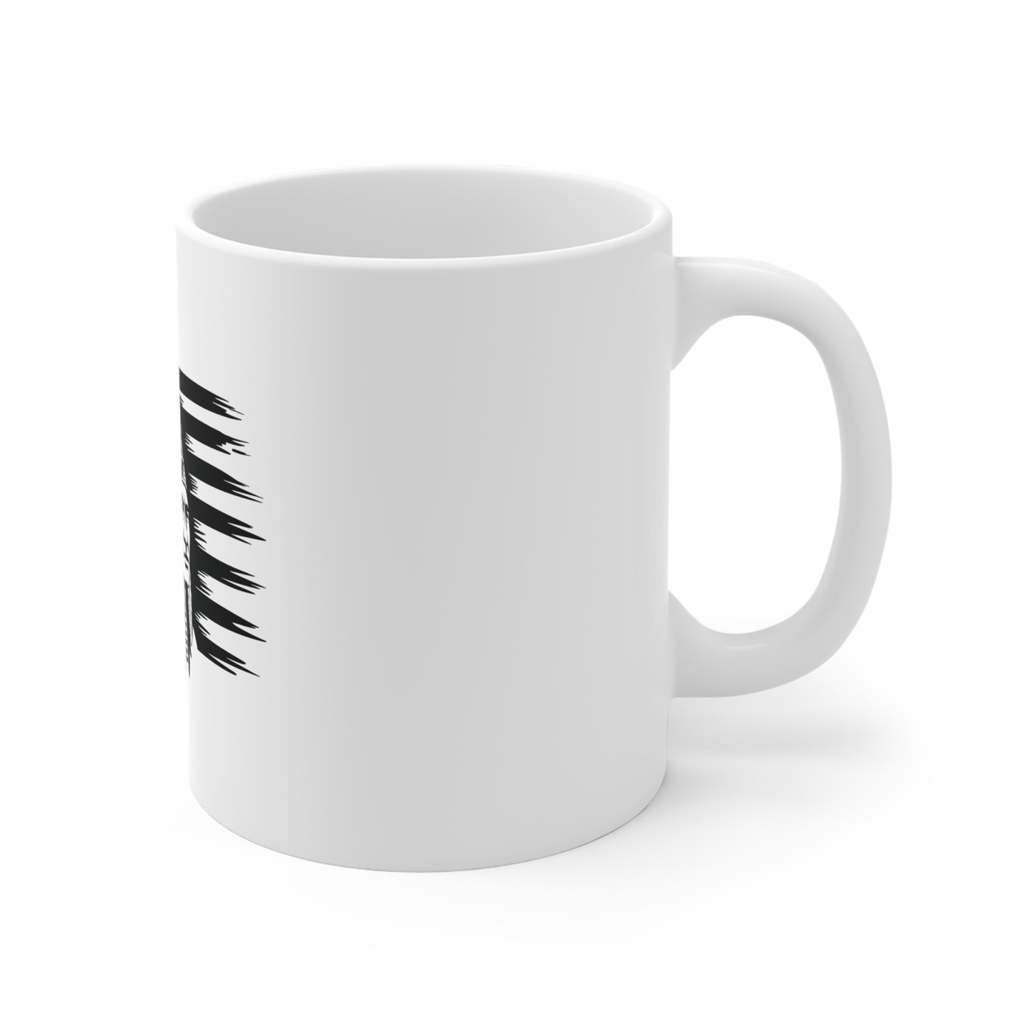 Native American Headdress Flag Mug – Patriotic Tribal Chief Coffee Mug – USA Flag Heritage Cup – Stealth American Pride Mug Mug 11oz
