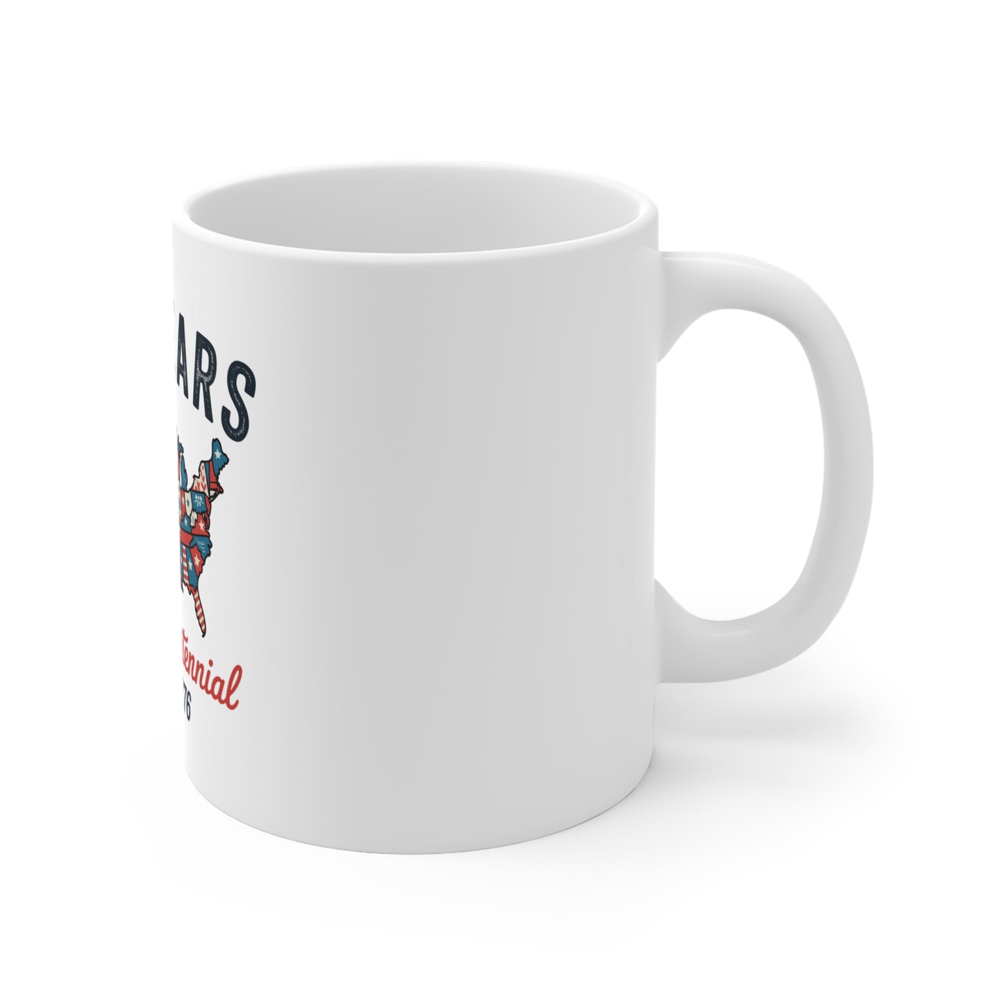 250 Years Semiquincentennial Ceramic Mug — USA Map Patriotic Coffee Cup (since 1776)