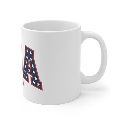USA 1776 Coffee Mug — Patriotic American Flag Stars Design