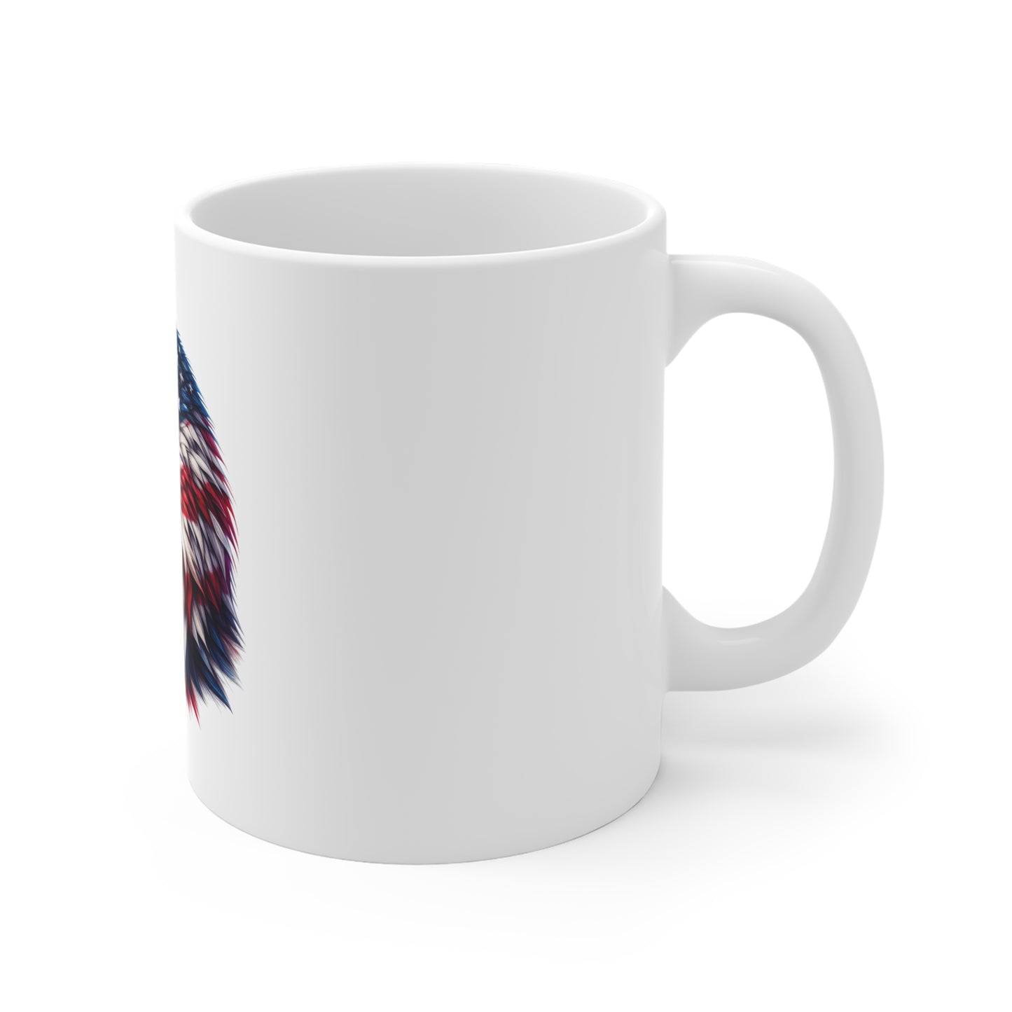 American Flag Eagle Mug - Patriotic 11oz Coffee Cup