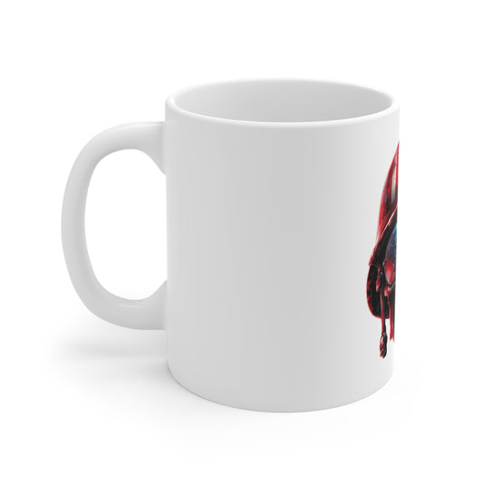 American Soldier Skull Coffee Mug – Patriotic Military Skull with Helmet & Sunglasses Mug – Veteran Tribute USA Mug 11oz