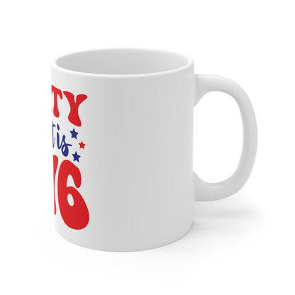 Party Like It’s 1776 Coffee Mug – Funny Patriotic Mug – Retro 4th of July Mug – Independence Day Humor Cup Patriotic "Party Like It’s 1776" 11oz Mug — 4th of July Coffee Cup