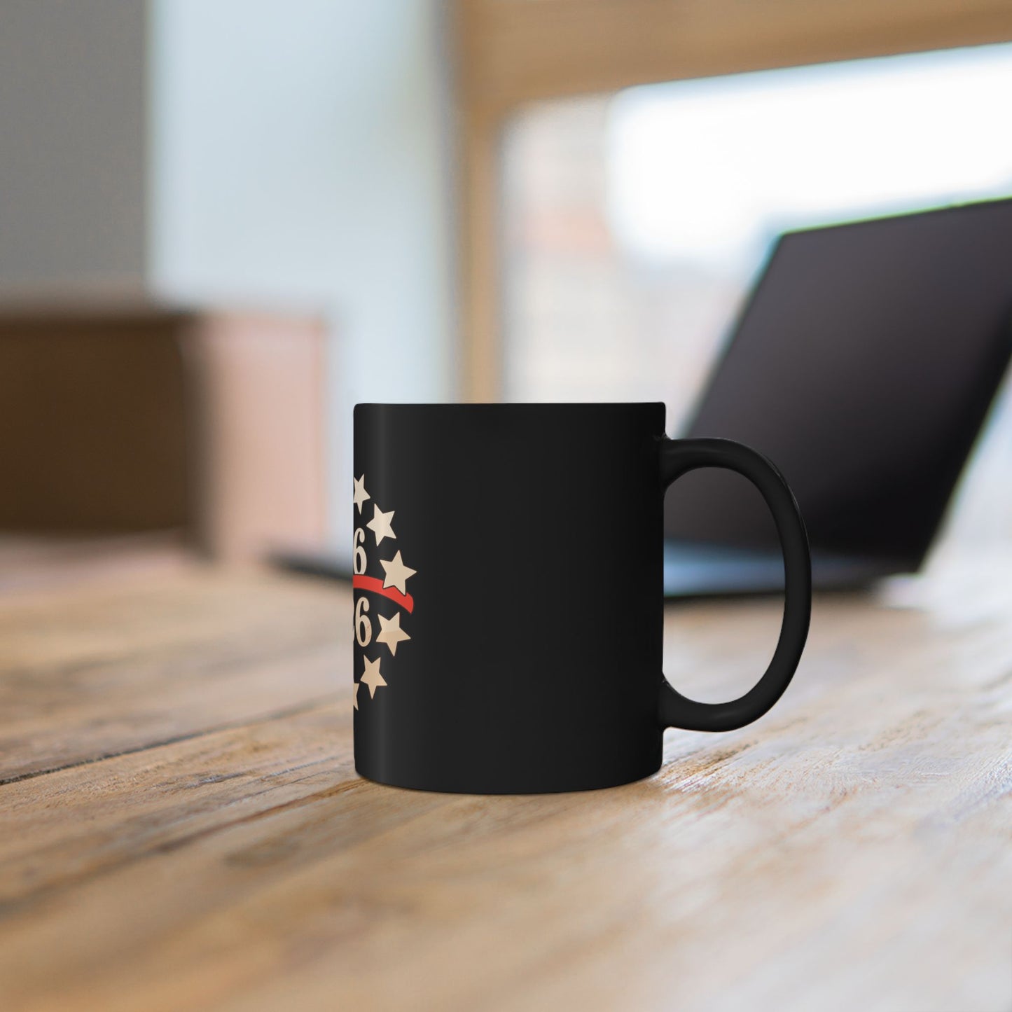 1776–2026 Commemorative Black Mug — Revolutionary Anniversary Coffee Cup