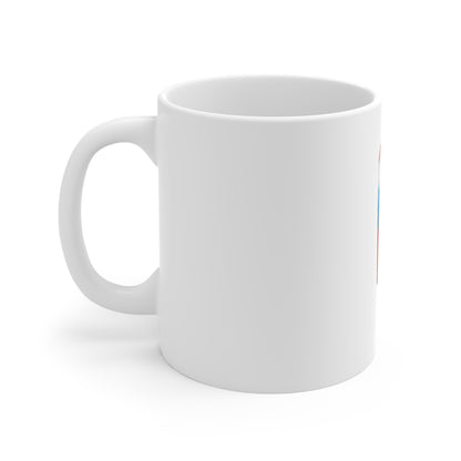 Patriotic Rocket Pop Mug — Red White & Blue Popsicle Coffee Cup (11 oz)