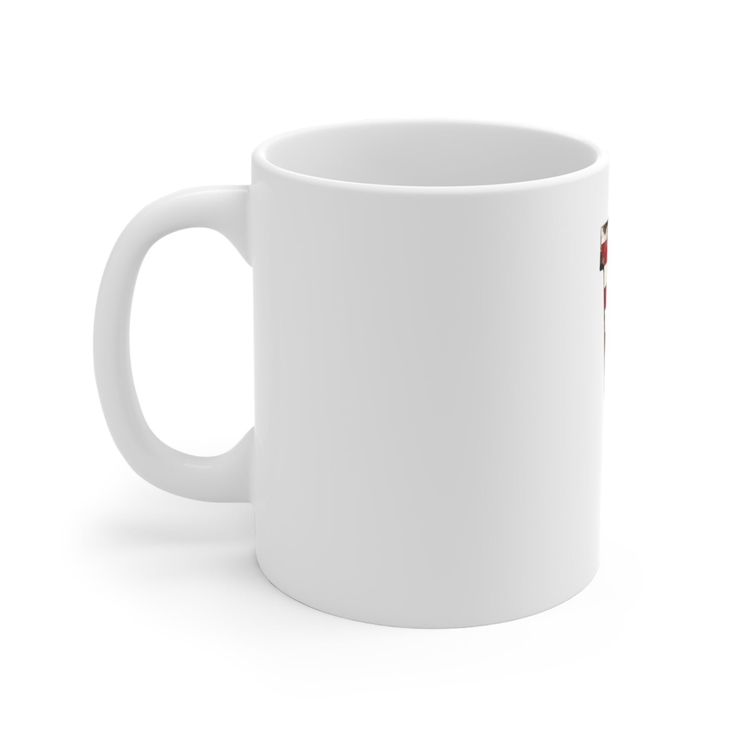 Patriotic Letter V Coffee Mug – American Flag Initial Mug – Vintage USA Monogram Mug – Distressed Americana Alphabet Gift Mug 11oz