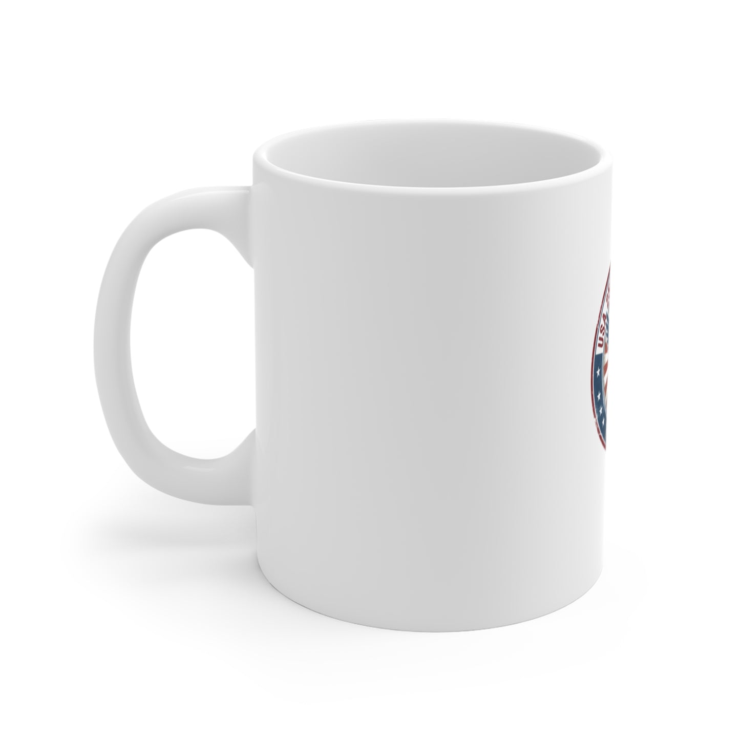 USA 250th Anniversary Eagle Coffee Mug – Vintage Patriotic Seal Mug – 1776–2026 Americana Badge Cup – Distressed Freedom Design Mug 11oz
