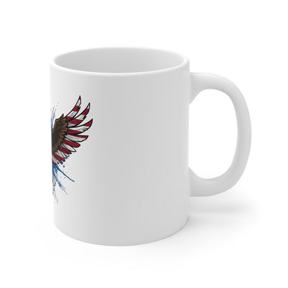 American Eagle Mug — Patriotic Bald Eagle Coffee Cup (11oz)
