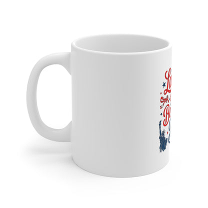Land of the Free Because of the Brave 11oz Patriotic Mug