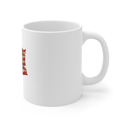 American Flag Mug - Vintage USA Patriotic 11oz Coffee Cup