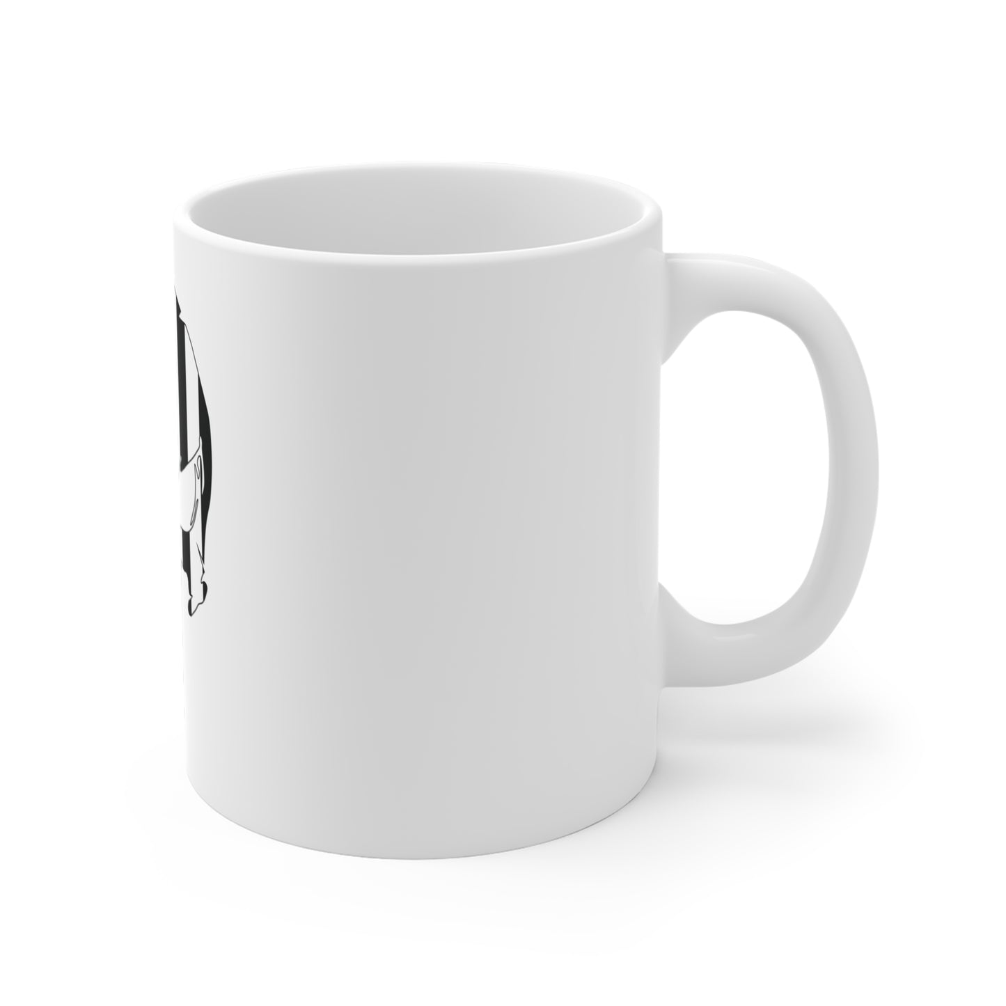 Black & White American Skull Flag Coffee Mug – Distressed USA Skull Mug – Bold Patriotic Icon Cup – Rugged Americana Gift Mug 11oz