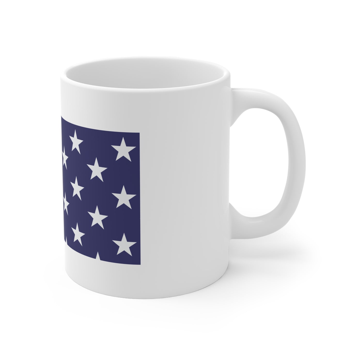 Modern American Flag Coffee Mug – Vertical Stripe USA Mug – Clean Stars & Stripes Design Cup – Minimal Patriotic Gift Mug 11oz