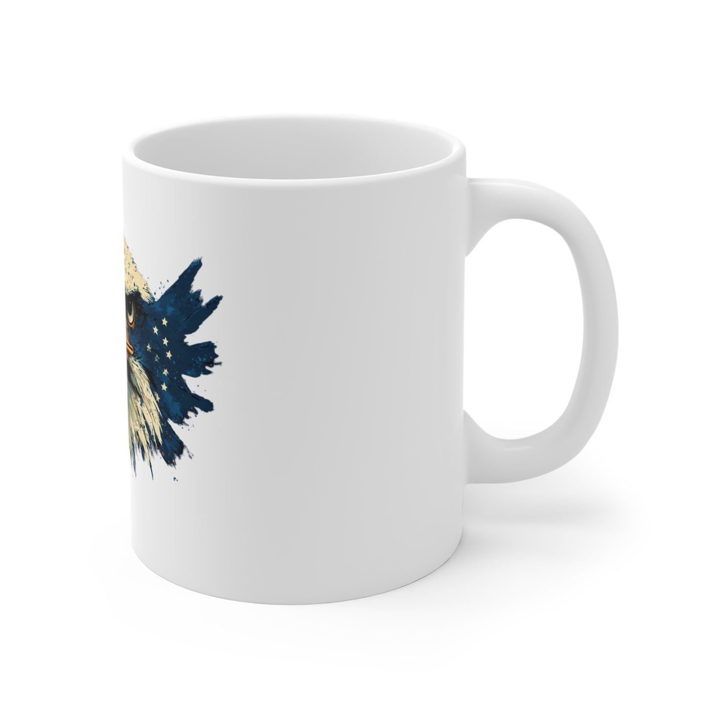 Eagle Head 11oz Ceramic Mug — Patriotic Bald Eagle Coffee Cup