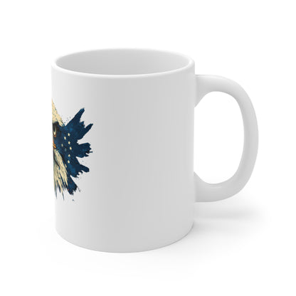 Eagle Head 11oz Ceramic Mug — Patriotic Bald Eagle Coffee Cup